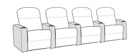 Row of 4 Standard 126.0"