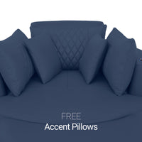 Swivel Cuddle Seat Italian Leather Media Room Furniture