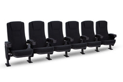Seatcraft Zenith Movie Seats, Fabric, Black