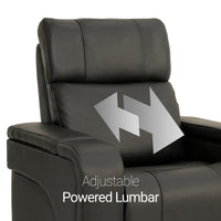 Seatcraft Vibrato SoundShaker Immersive Audio w/ Bluetooth Sync, Top Grain Leather Home Theater Recliner