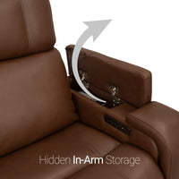 Seatcraft Vibrato SoundShaker Immersive Audio w/ Bluetooth Sync, Top Grain Leather Home Theater Recliner
