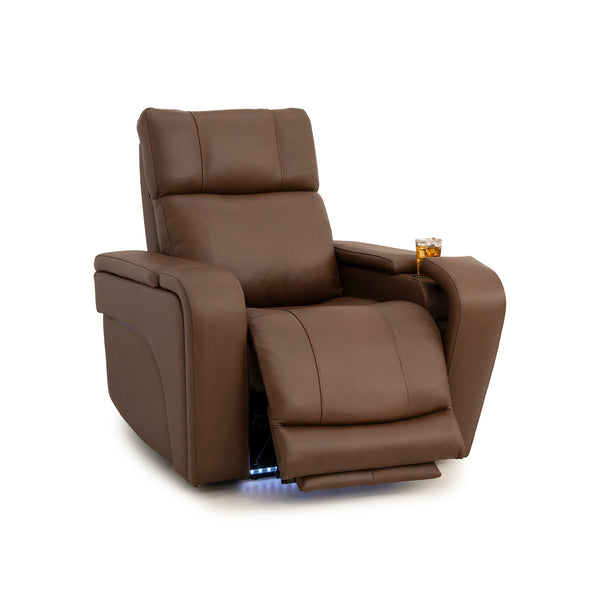 Seatcraft Vibrato SoundShaker Immersive Audio w/ Bluetooth Sync, Top Grain Leather Home Theater Recliner