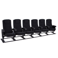 Seatcraft Zenith Free-Standing Base Movie Seats, Fabric, Black
