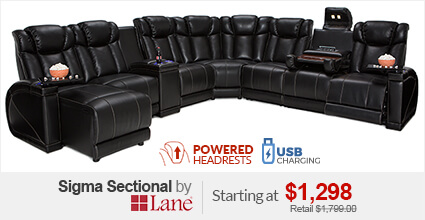 Lane Sigma Home Theater Sectional Lane Sigma Home Theater Sectional