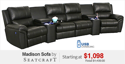 Seatcraft Madison Theater Sectional Seatcraft Madison Theater Sectional