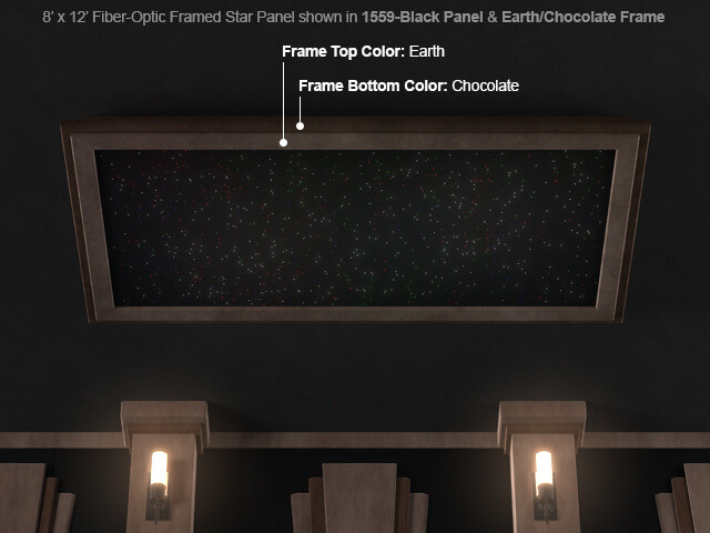 Soundright Framed Fiber Optic Star Panel 4seating