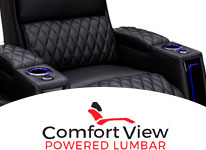Power Lumbar Support on the Apex Single Recliner