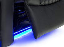 LED Baselighting on the Stanza Single Recliner