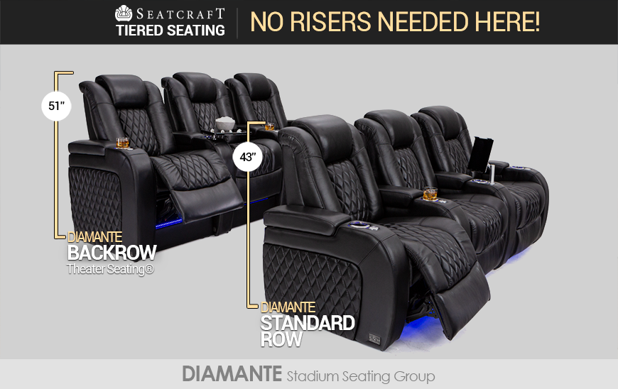 Tiered Seating Diamante
