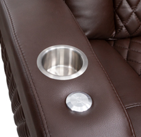 Sectional stainless steel cupholders