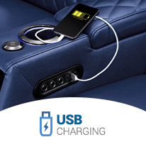 Apex Home Theater Seat with USB Charging