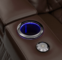 LED Lighted Cupholders for home theater ambience