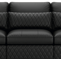 Diamond Stitched Modular Theater Seating 