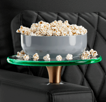 Round Glass Optional Tray Table