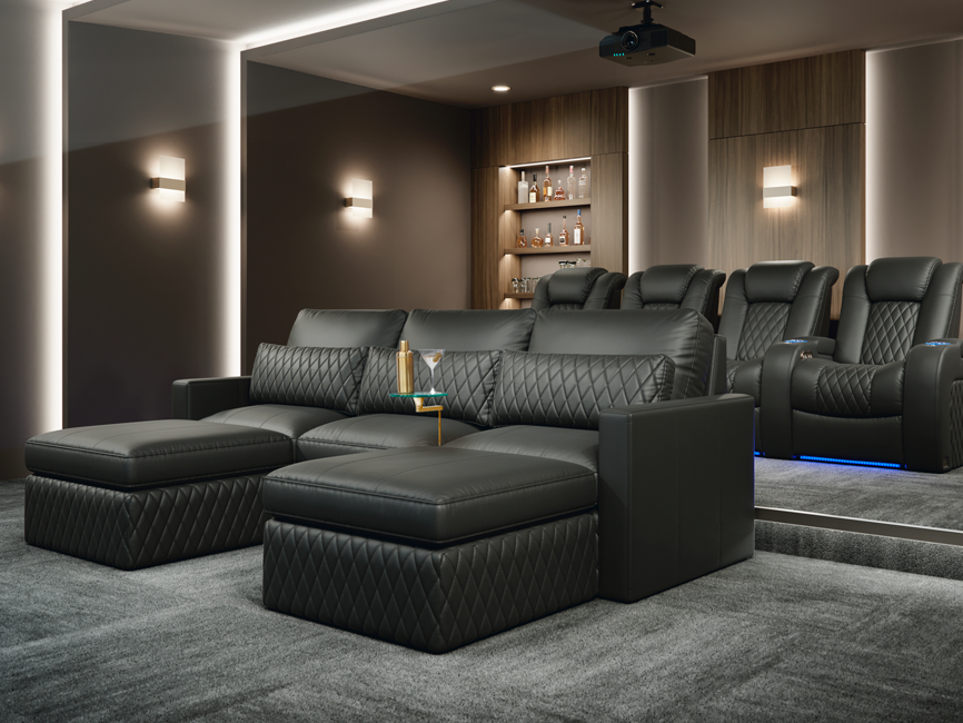 Seatcraft Diamante Media Lounge Sofa & Home Theater Seat