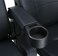 Built-in Cupholder in each Arm