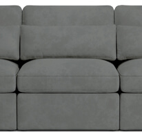 Plush Comforting Seat Surface on this L-Sectional Sofa