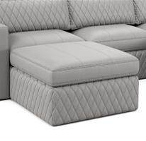 Diamante matching ottoman