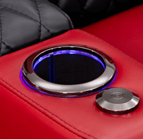 Blue LED Lighted Cupholders