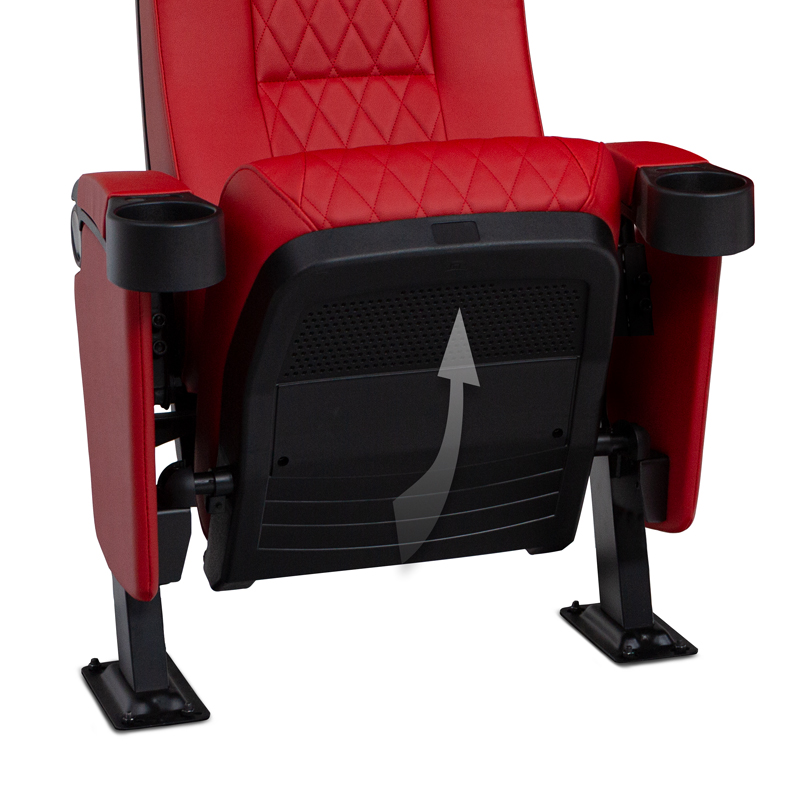 Madrigal Red Home Theater Seating with Risers