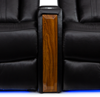 wood armrest accent