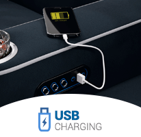 USB Charging Station on the Cavallo Symphony by Seatcraft