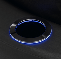 Blue LED Lighted Cupholders