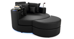 Leather Swivel Cuddle Seat Dimensions