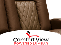 Adjustable Power Lumbar on the Your Choice Two-Tone Cadence Sectional