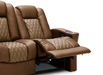 Power recline feature on the Your Choice Two-Tone Cadence Sectional