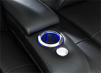 Serenity Backrow LED Cupholders